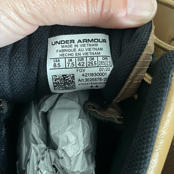 NIB Under Armour UA Men's Stellar G2 6" Tactical Boots - Picture 10 of 13